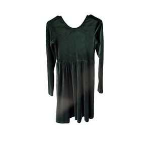 Hanna Andersson Green Velvet Long Sleeve Dress Kids Girls Size 12 Party‎ Fall